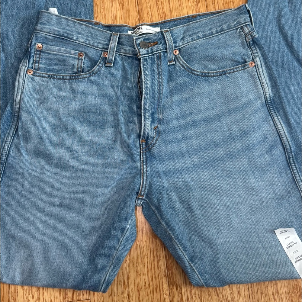 Classic Men's Light Blue Denim Jeans